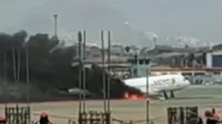Jorge Chávez: Avión sufrió emergencia en el aeropuerto