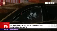 Empresario fue asesinado al interior de un auto en Manchay