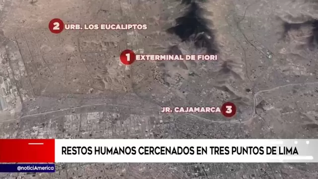 Fueron encontrados restos humanos cercenados en tres puntos de Lima