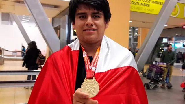 El estudiante peruano Andrés Fabián Salinas logró la medalla de oro / Foto: archivo Andina