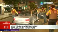 Estado de emergencia en Lince: Policía intervino a meretrices que se trasladaban en auto