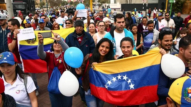 Venezolanos en el Perú. Foto: EFE