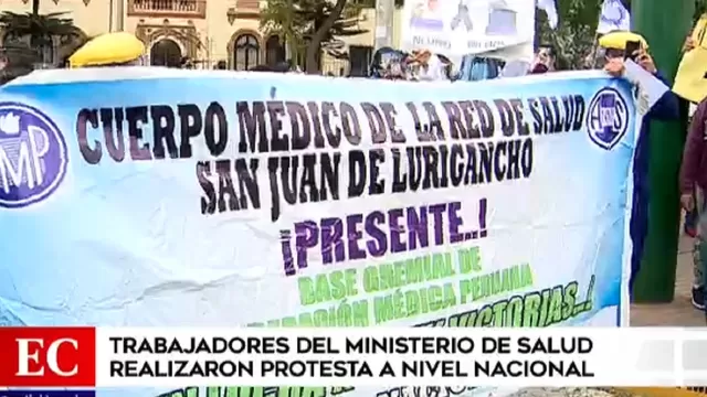Federación Médica Peruana inició paro de 48 horas a nivel nacional
