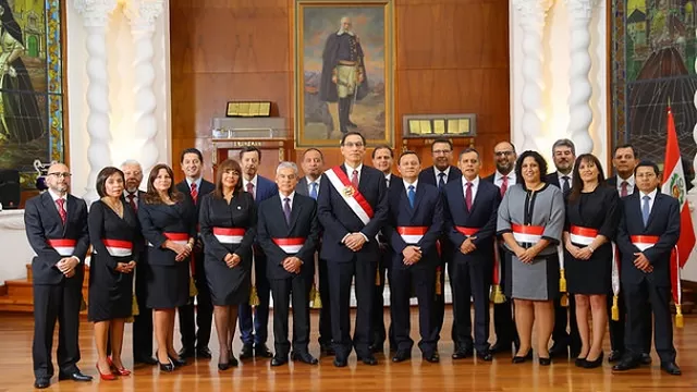 Gabinete Villanueva. Foto: PCM Perú