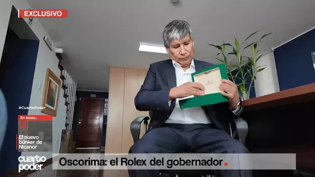 Gobernador regional de Ayacucho niega haber regalado un Rolex a la presidenta