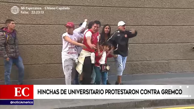 Cercado de Lima: hinchas de Universitario protestaron contra Gremco