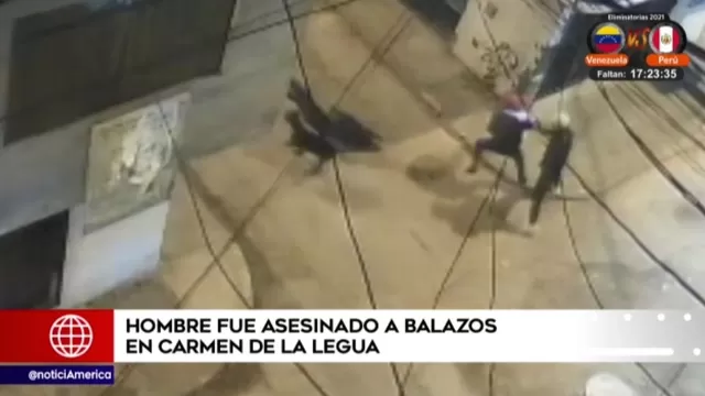 Hombre fue asesinado a balazos en Carmen de la Legua