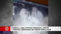 Hombre ingresa a un bar a disparar y termina siendo asesinado