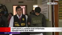 Huacho: Policía capturó a ladrón que intentó vender moto que robó