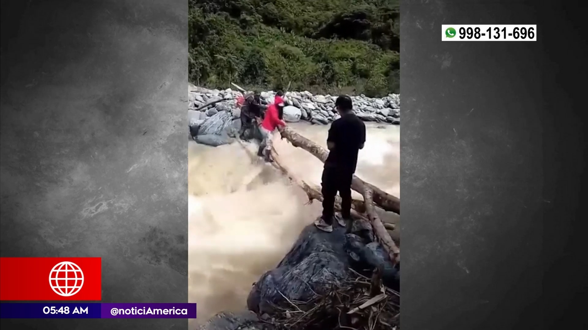 Falta de puentes en Huánuco. Foto: América Noticias