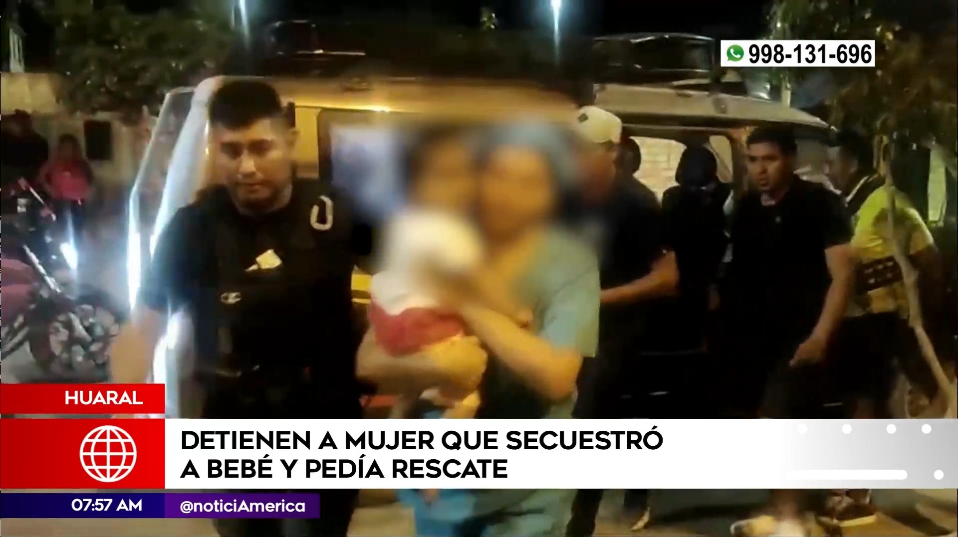 Secuestro en Huaral. Foto: América Noticias