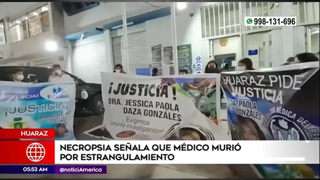 Huaraz: Necropsia señala que médico falleció por estrangulamiento