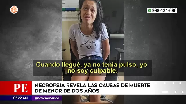 Huaycán: Necropsia revela las causas de muerte de niño de dos años