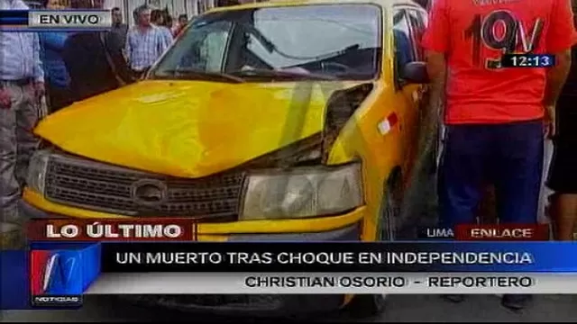 Mujer muere atropellada en Independencia. Foto: Captura de Tv de Canal N.