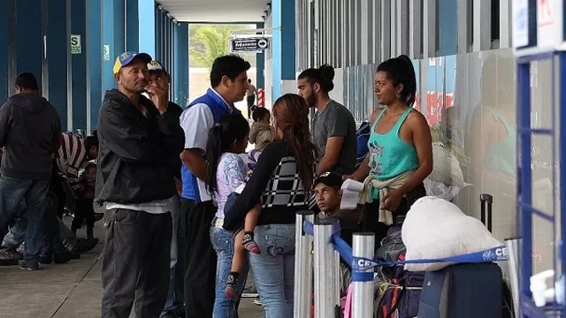 Venezolanos en Tumbes. Foto: El Comercio
