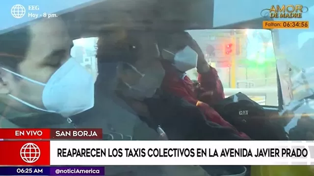 Javier Prado: Reaparecieron los taxis colectivo en esta vía
