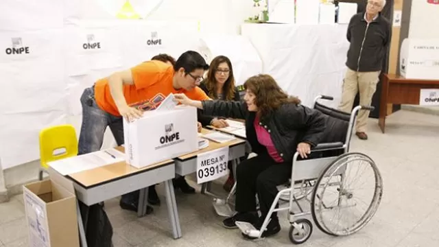 JNE dispensará a electores con discapacidad que no votaron