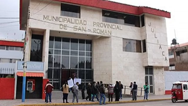 Municipalidad provincial de San Román. Foto: losandes.com.pe