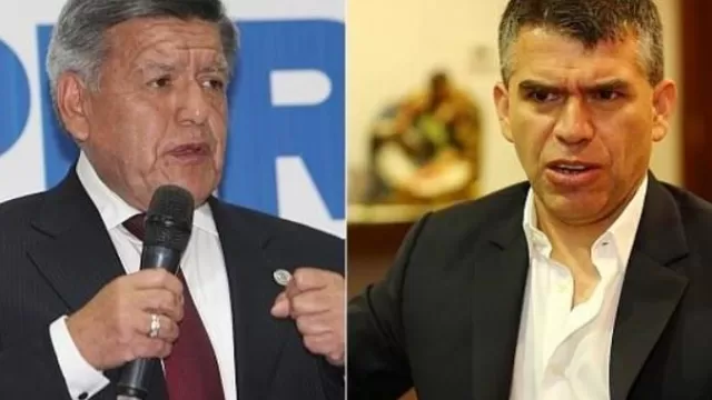 César Acuña y Julio Guzmán, aspirantes a la Presidencia del Perú. Foto: archivo El Comercio.