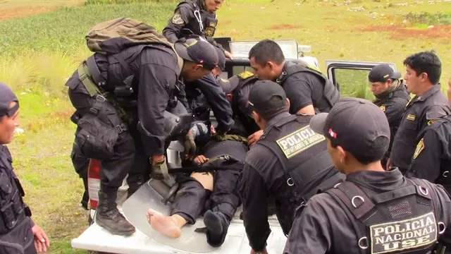 Policías fueron agredidos en Tayacaja. Foto: Andina