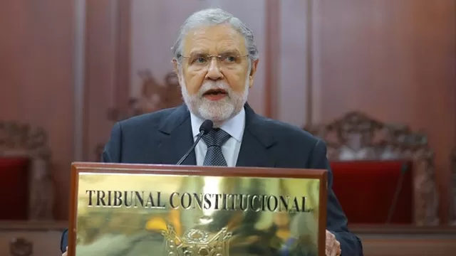 Ernesto Blume, presidente del Tribunal Constitucional. Foto: Andina