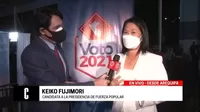 Keiko Fujimori: "Los ganadores son todos los ciudadanos que pudieron escuchar las propuestas"