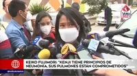 Keiko Fujimori: "Kenji tiene principios de neumonía, sus pulmones están comprometidos"