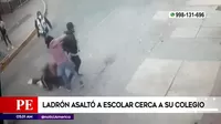 Ladrón asaltó a escolar cerca de su colegio en Los Olivos 