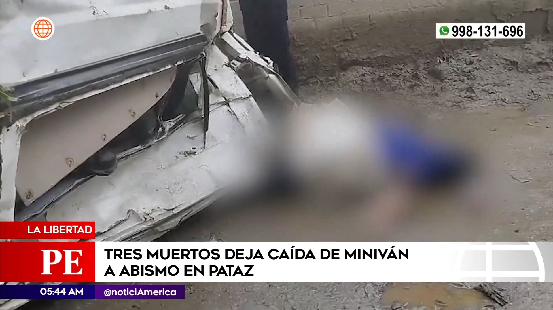 Accidente de tránsito en La Libertad. Foto: América Noticias