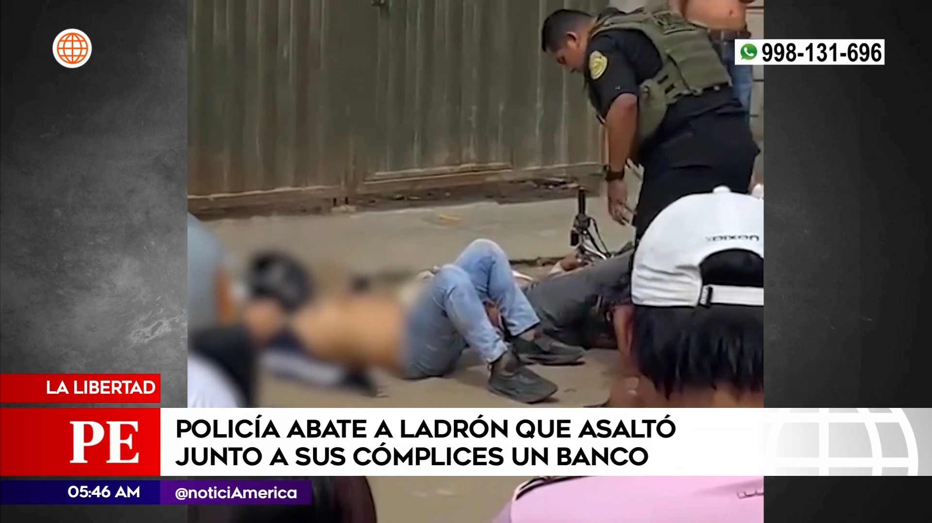 Policía abatió a delincuente en La Libertad. Foto: América Noticias