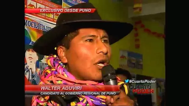 Líder del fatídico ‘aymarazo’ busca ser presidente regional de Puno