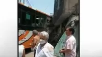 Lince: Cámaras de seguridad captaron choque de bus contra vivienda