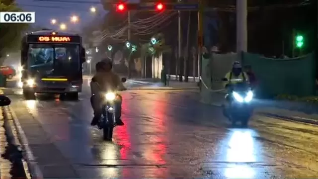 LLuvia en Lima: Así lucen las calles durante intensa precipitación en la capital