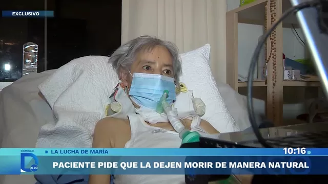 La lucha de María: Paciente con ELA pide a la justicia dejarla morir de manera natural