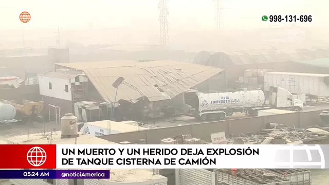 Lurigancho-Chosica: Un muerto tras explosión de tanque cisterna