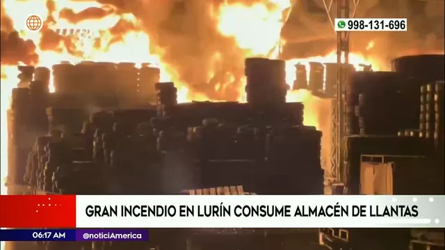Lurín: Más de 20 unidades de bomberos trabajan para controlar incendio