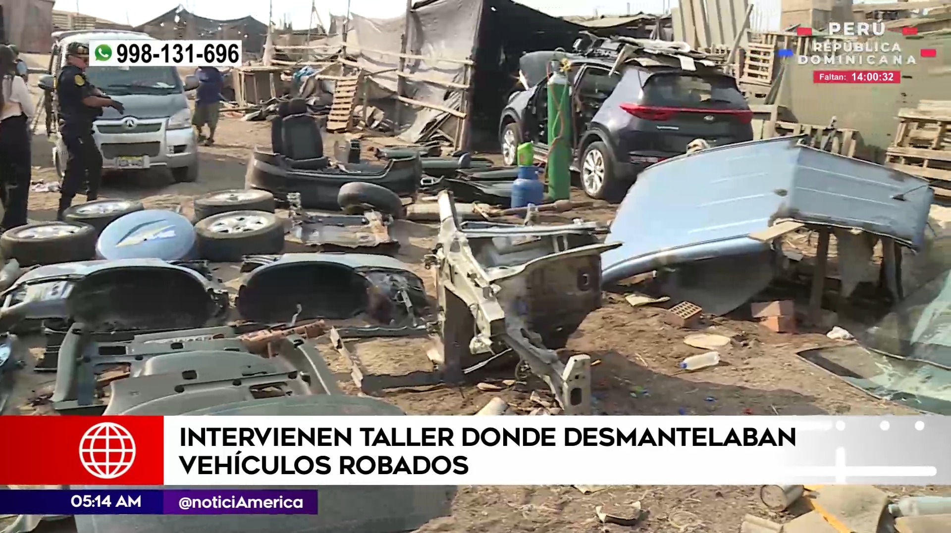 Policía interviene taller en Lurín. Foto: América Noticias