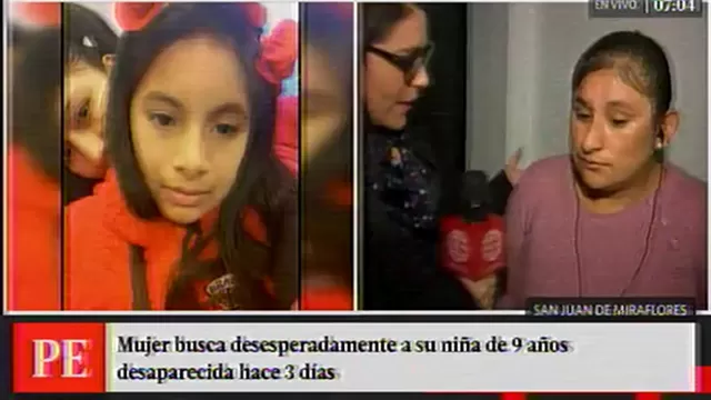 Niña responde al nombre de Sayuri y tiene 9 años. Foto: América Noticias