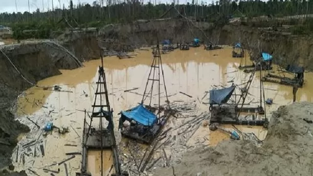 Minería ilegal en Madre de Dios. Foto: Andina