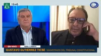 Magistrado Gustavo Gutiérrez Ticse sobre indulto a Fujimori: "Aceptamos la decisión de la mayoría"