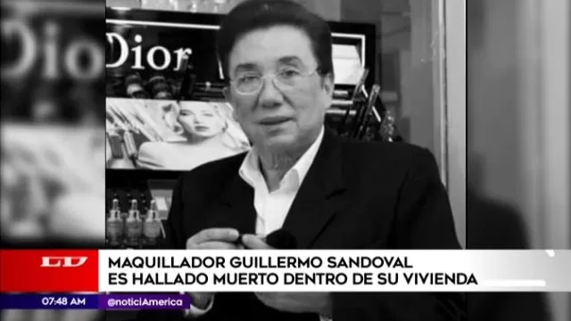 Maquillador Guillermo Sandoval es hallado muerto dentro de su vivienda