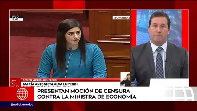María Antonieta Alva: Presentan moción de censura contra la ministra de Economía