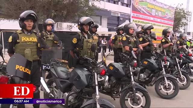 Más de 60 mil policías se desplazarán para brindar seguridad en fiestas patrias
