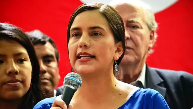 Verónika Mendoza, lideresa del Frente Amplio. Foto: Andina