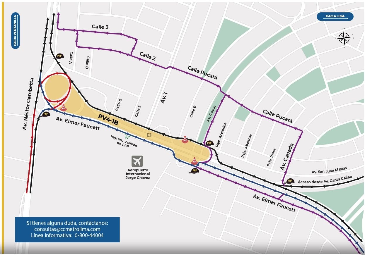 Metro de Lima: Este es el plan de desvíos ante cierre de la Av. Faucett
