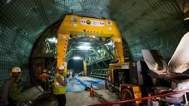 Construcci&oacute;n del Metro de Lima. Foto: MTC