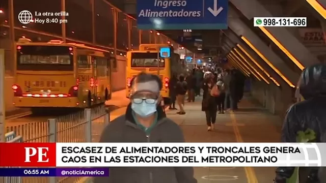 Metropolitano: Escasez de buses alimentadores y troncales genera caos en diversas estaciones