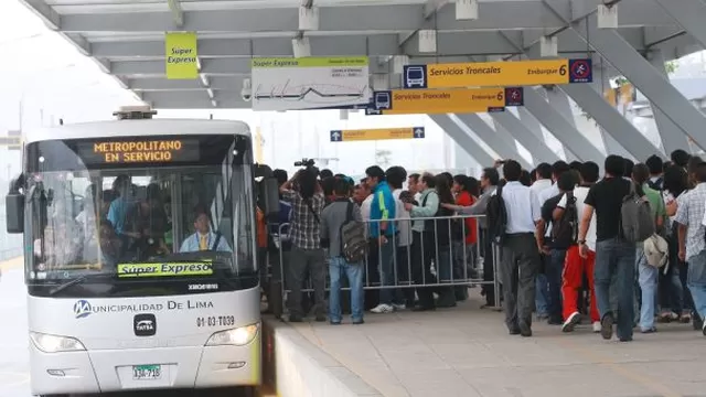 Metropolitano brindará nuevas opciones de transporte en estas elecciones. Foto: Andina.