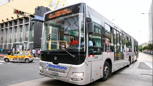 Bus del Metropolitano. Foto: Andina