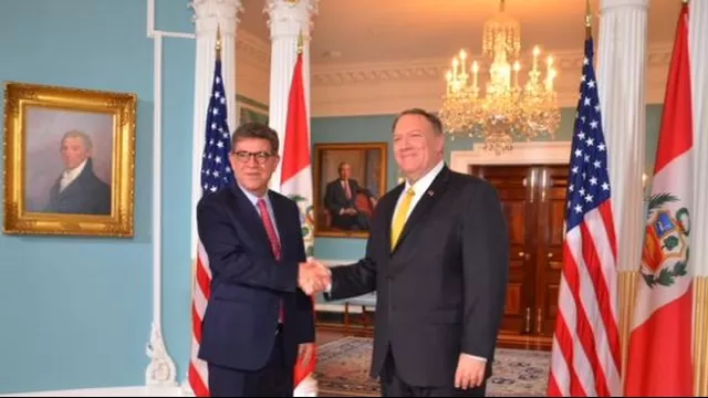 Meza-Cuadra se reunió con el secretario de Estado de EE.UU., Mike Pompeo